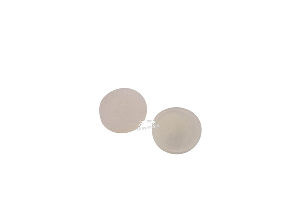 Picture of Beige PTFE/Natural Silicone Septa, 22mm x 3.2mm, for 24mm Screw Thread Caps, (Shore A 45), EPA Quality